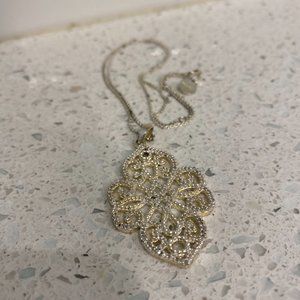 Stella & Dot Silver Delicate Pendant Necklace